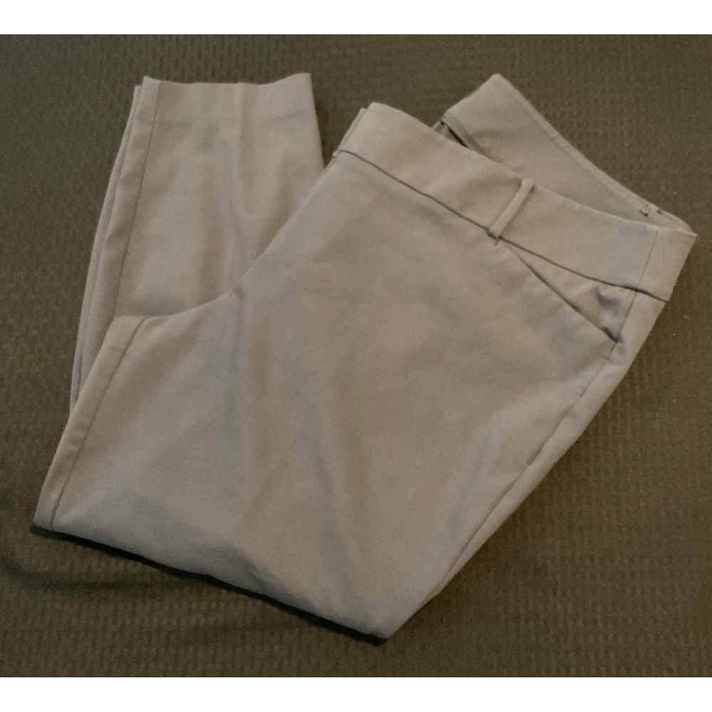 LOFT Pants Womens 22 Gray Marisa Dress Stretch Twill Career Workwear Plus Size